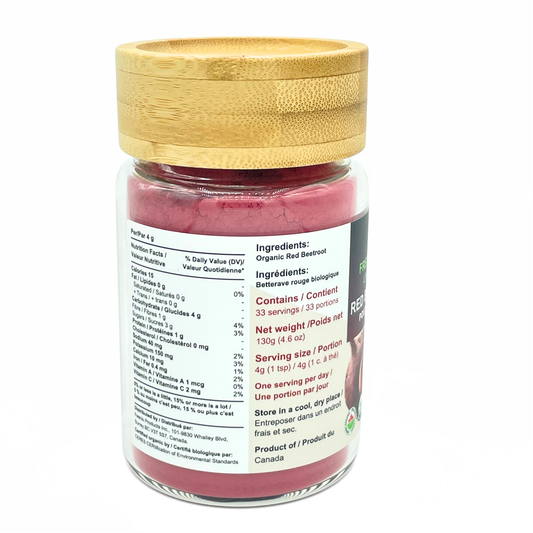 Red Beetroot Powder, Freeze Dried, Organic