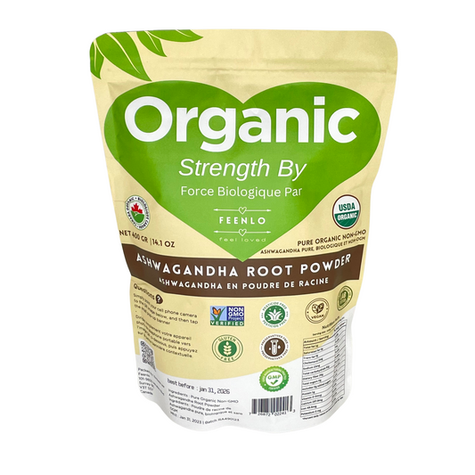 Pure Organic Ashwagandha 400g pouch